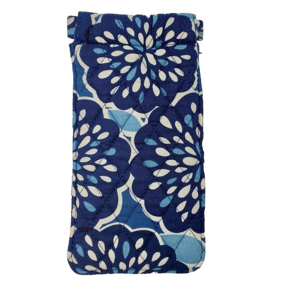 Vera Bradley Blue Petal Splash 5pc Glenna Bag, Wristlets, Wallets, Sunglass Case - Picture 12 of 16